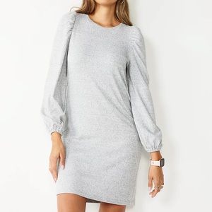 NWOT Women's Nine West Puff Long Sleeve Sweater Dress